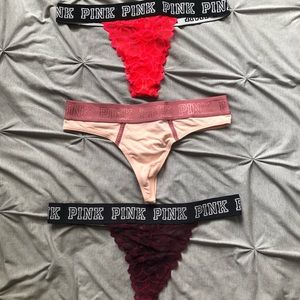 NWOT PINK thongs